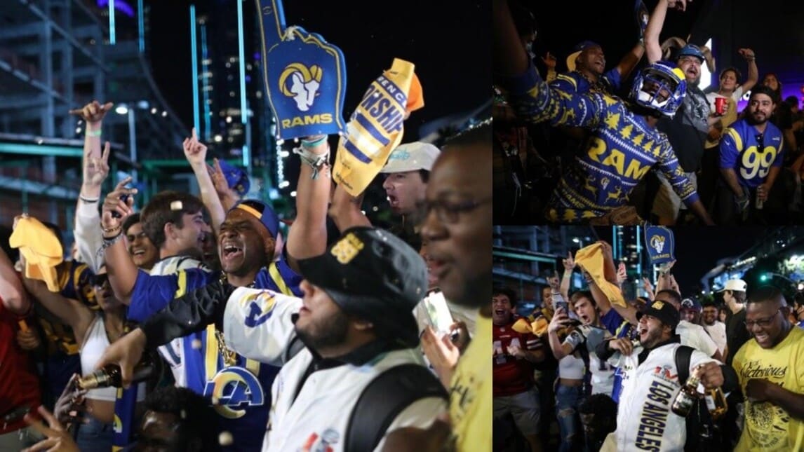 Super Bowl, che festa a Los Angeles dopo la vittoria dei Rams