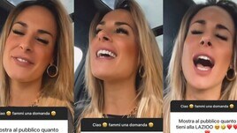 Lady Acerbi canta l'inno della Lazio: la gioia dei tifosi
