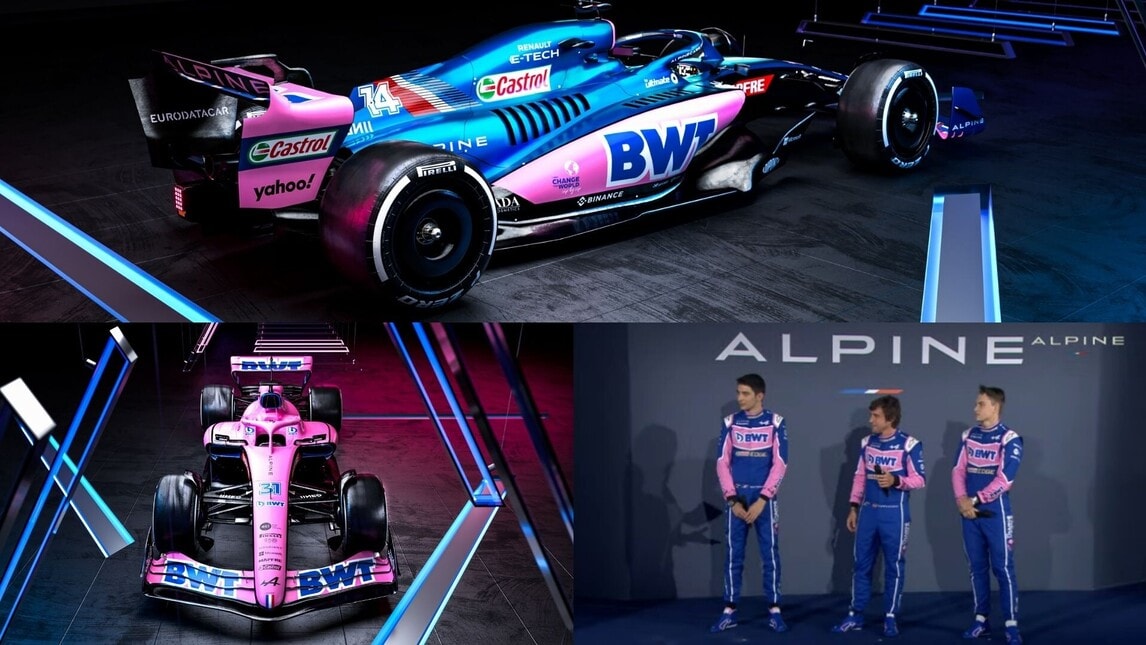 Alonso e Ocon con la nuova Alpine A522