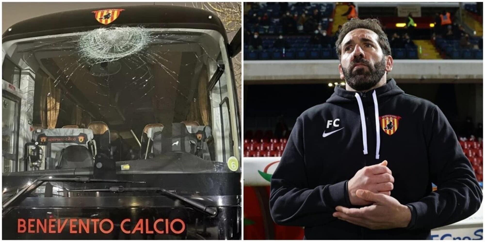 Benevento, paura sul pullman: criminale lancia pietra, vetro distrutto