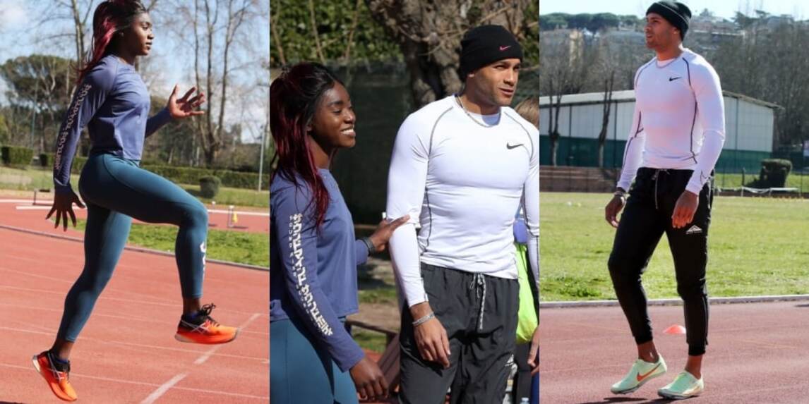 Dosso e Jacobs, duro allenamento tra snack e sorrisi