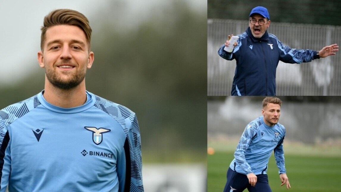 Lazio, sorrisi e concentrazione in vista del derby