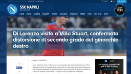 Napoli, confermata la distorsione al ginocchio per Di Lorenzo