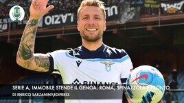 Serie A, Immobile stende il Genoa. Roma, Spinazzola è pronto