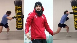 Kvara si carica con "Eye of the tiger": l'allenamento come Rocky!