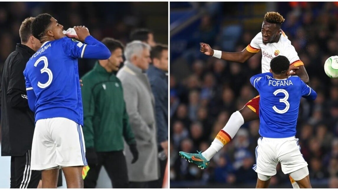 Leicester-Roma: partita interrotta al 31' per far bere Fofana