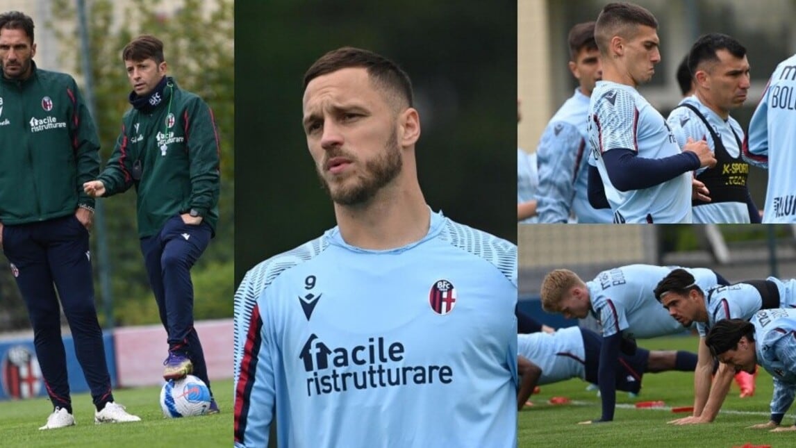 Il Bologna si allena in attesa del ritorno di Mihajlovic