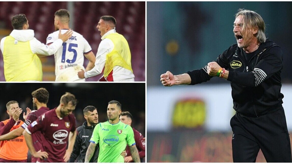 Alla Salernitana non basta Verdi: il Cagliari fa 1-1 al 99' con Altare