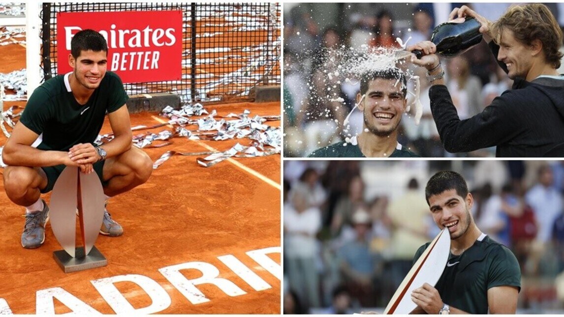 Fenomeno Alcaraz: batte anche Zverev e trionfa a Madrid