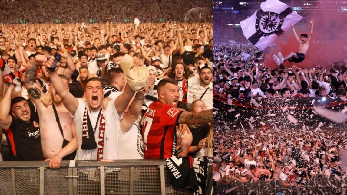 L'Eintracht Francoforte vince l'Europa League: festa grande in città