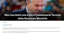 Basket, Italia: Sacchetti non è più il Ct