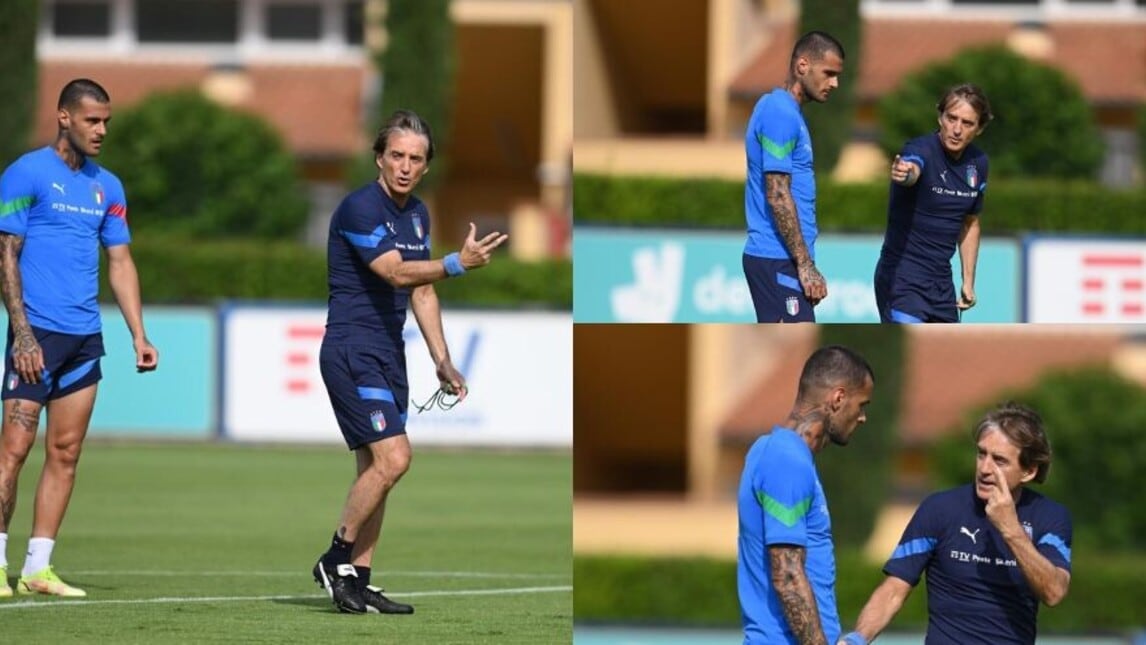 Scamacca e le indicazioni di Mancini: l'Italia prepara l'Inghilterra