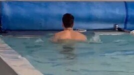 Zaniolo, l'intenso allenamento in piscina condiviso sui social!