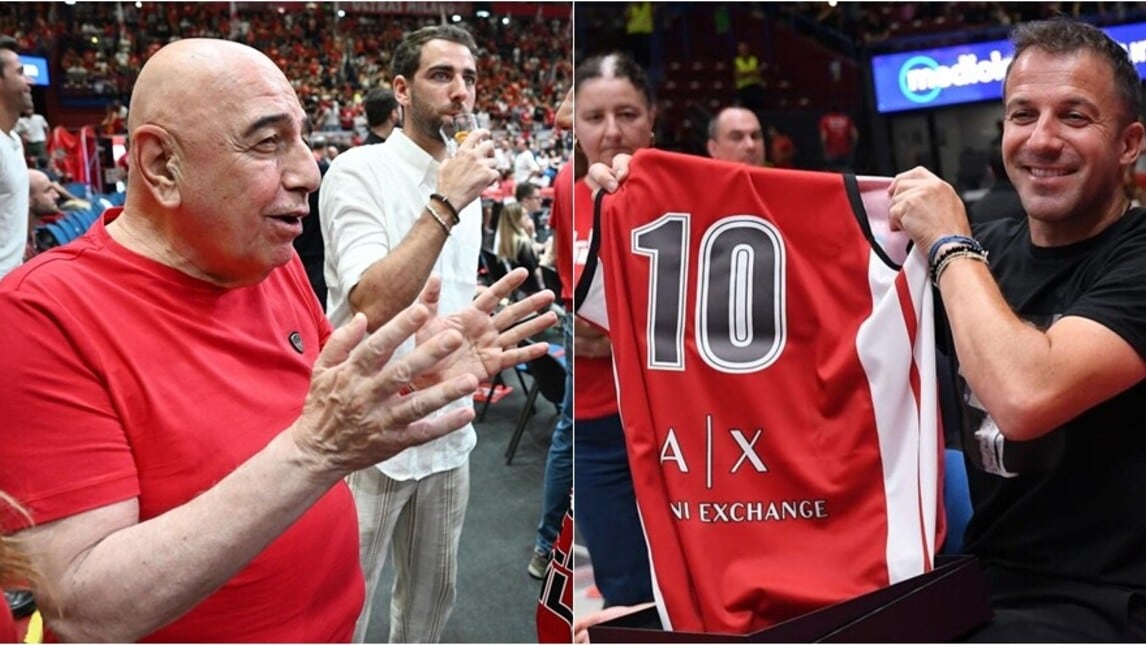 Olimpia Milano, Del Piero e Galliani presenti alla festa al Forum