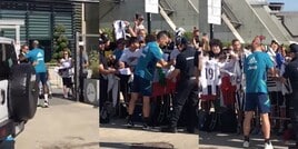 Juve: bagno di folla per De Ligt, Pogba e Bonucci