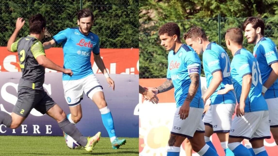 Napoli, primo test stagionale: Kvaratskhelia subito in gol