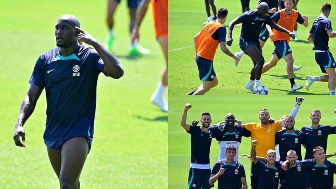 Inter, Lukaku trascinatore: che carica in allenamento
