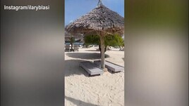 Ilary al mare dopo il safari