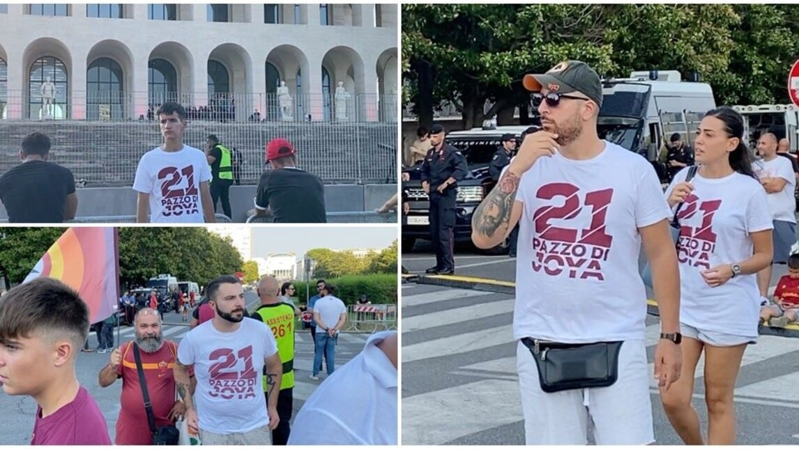 Roma, i tifosi di Dybala con la maglia del Corriere dello Sport-Stadio