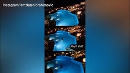 Milan, Ibra non si ferma neanche di notte: nuotata in piscina