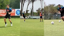 Simeone, il VIDEO del primo allenamento con il Napoli