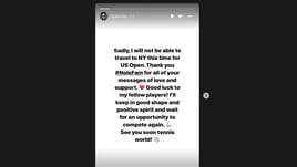 Us Open, l'annuncio di Djokovic: "Non parteciperò"