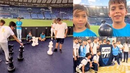 Lazio Scacchi e Calcio a 8 all'Olimpico prima della sfida contro il Napoli