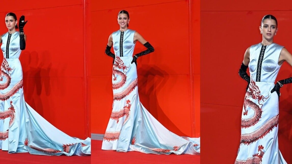 Benedetta Porcaroli divina al Festival del cinema di Venezia 2022