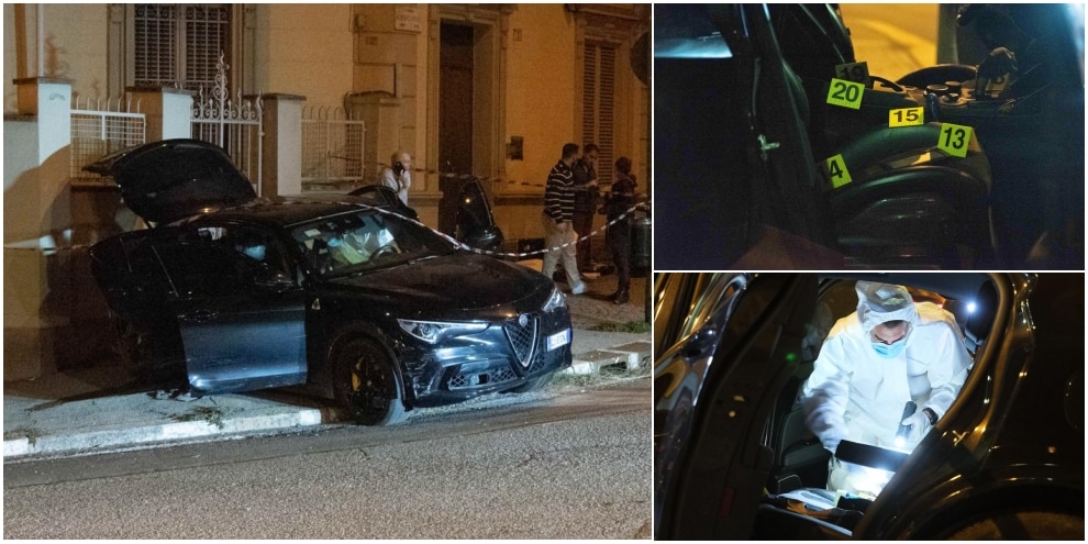 Ladri in casa di Di Maria: l'automobile schiantata di un malvivente in fuga