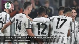 Serie A, la Juve cala il poker. Uefa, pugno duro con Zaniolo