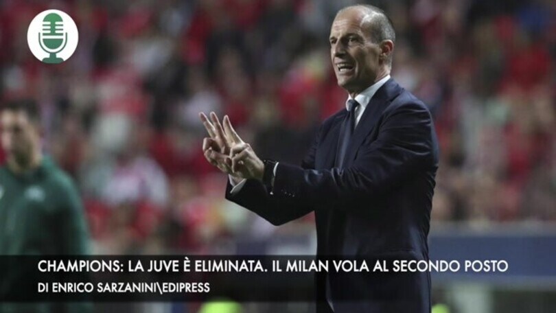 Champions: la Juventus è eliminata. Il Milan vola al secondo posto