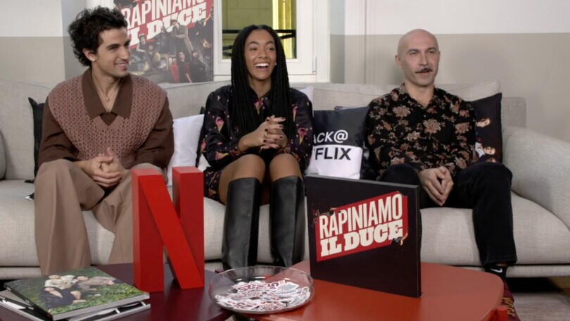 Maccio Capatonda e i protagonisti di "Rapiniamo il Duce": l'intervista