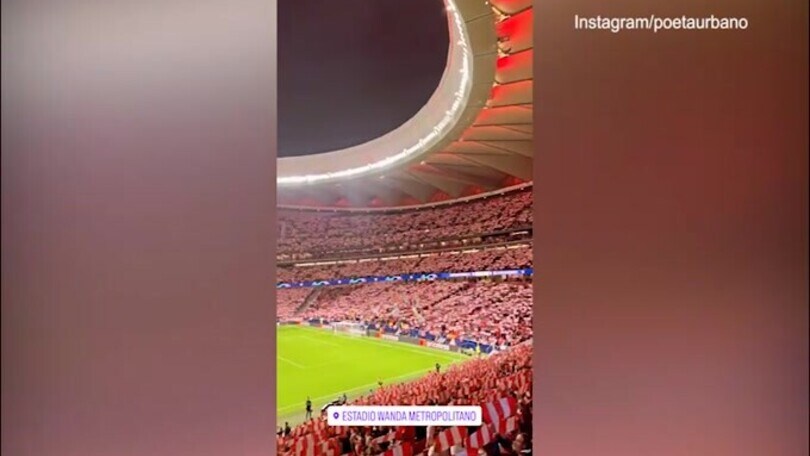 Rocco Hunt all'Atletico Madrid, l'omaggio è... da Champions!