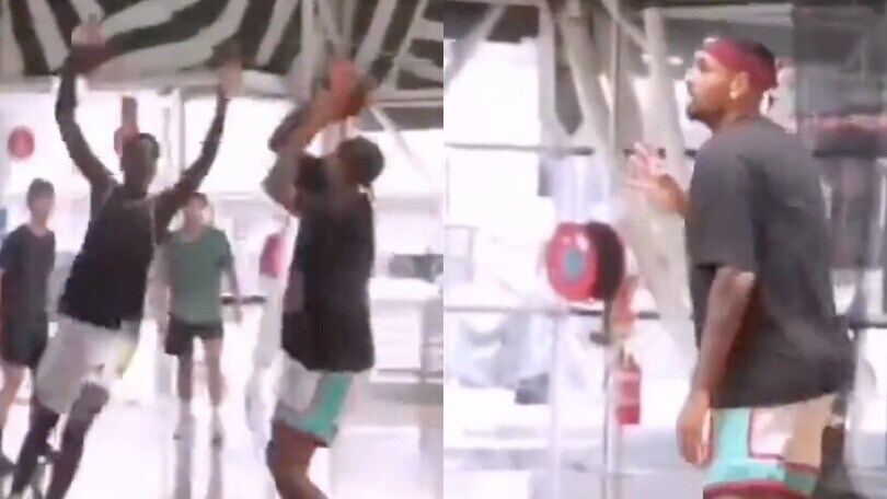 Kyrgios fenomeno anche a basket: show di triple!