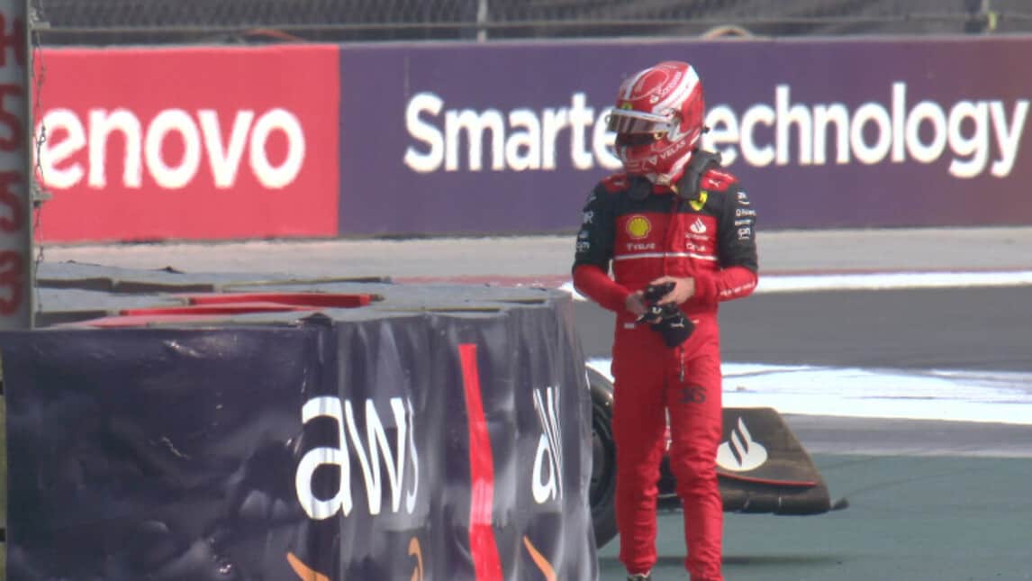 GP Messico, paura per Leclerc: perde la sua Ferrari e va a muro nelle libere 2