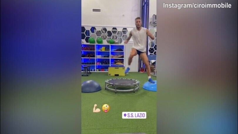 Immobile al lavoro per tornare in campo