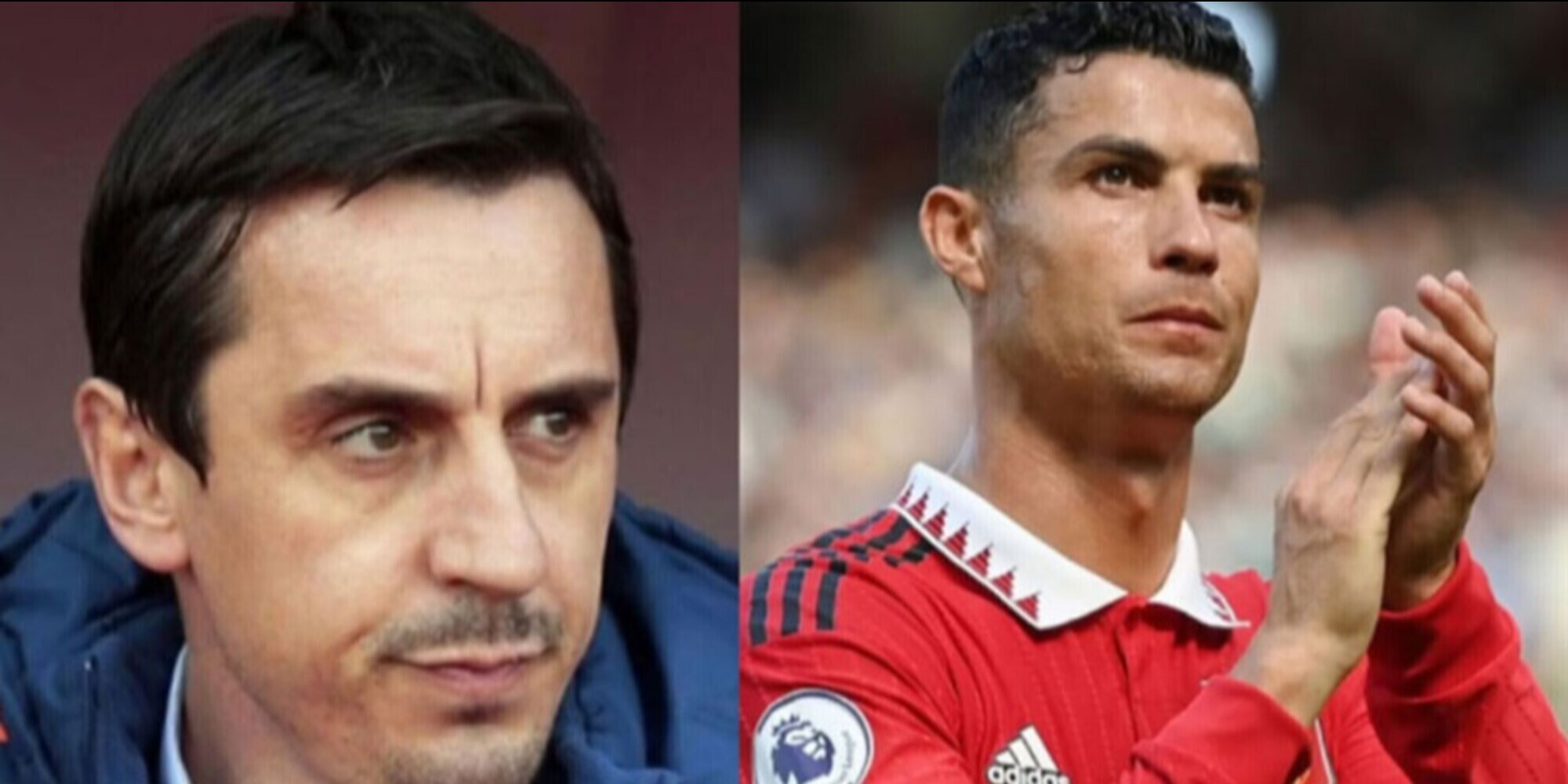 Cristiano Ronaldo snobba Neville: l'ex difensore ironizza sui social