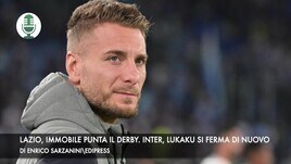 Lazio, Immobile punta il derby. Inter, Lukaku si ferma di nuovo