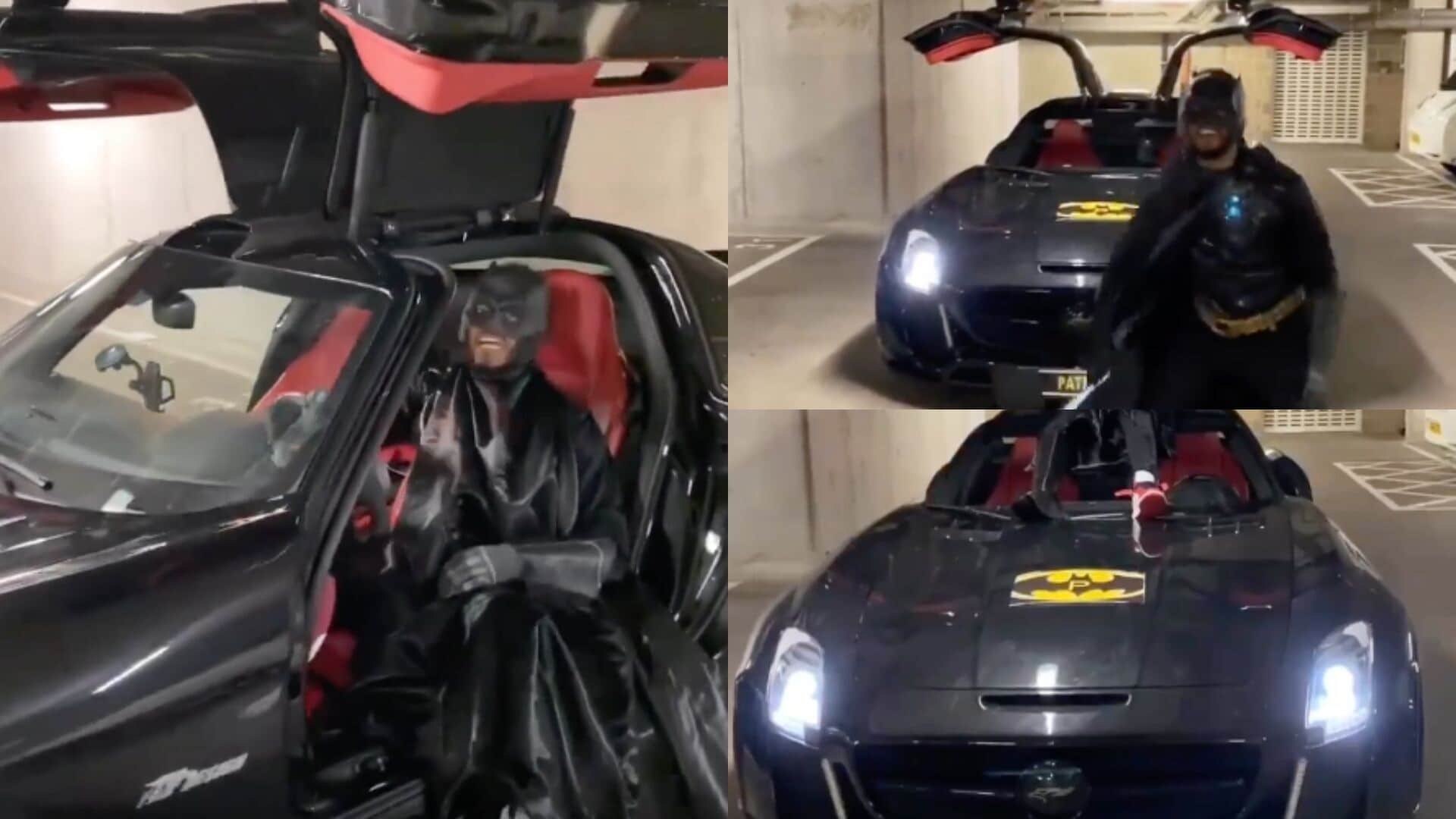 Evra, che Halloween con la "BatMercedes" da oltre 200mila euro!