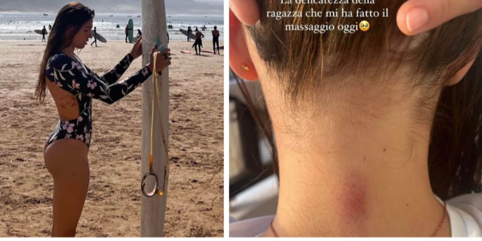 Carolina, foto hot per Lady Cassano. Ma il massaggio non va per il verso giusto...