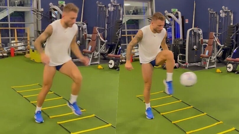Immobile, che forza: allenamento a tempo di musica per tornare al top
