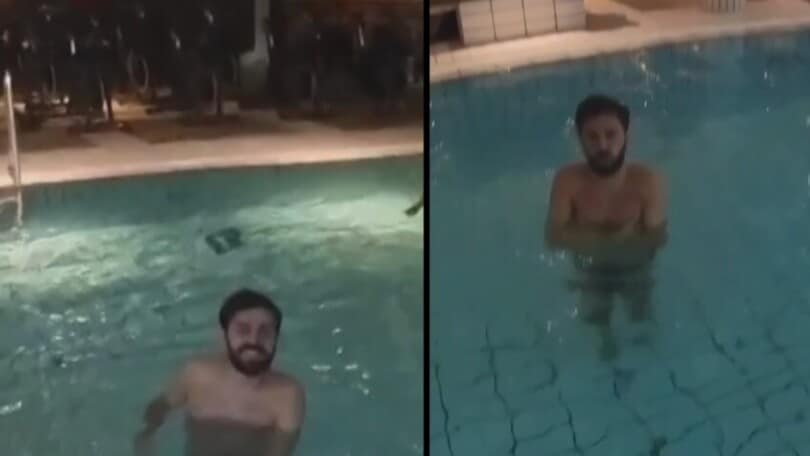 Niente paparazzi per favore! Bernardo Silva colpisce il drone spione