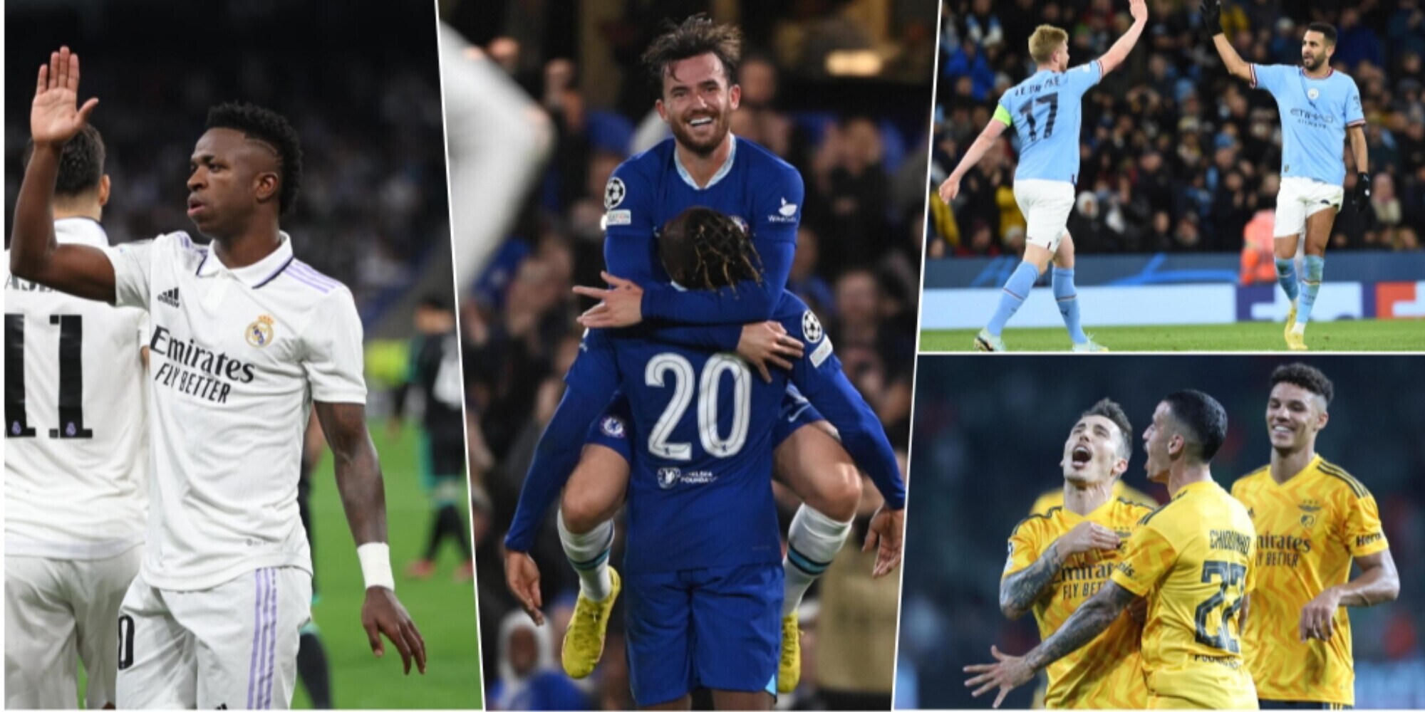 Champions League, Benfica da primato. Vincono Real, City e Chelsea