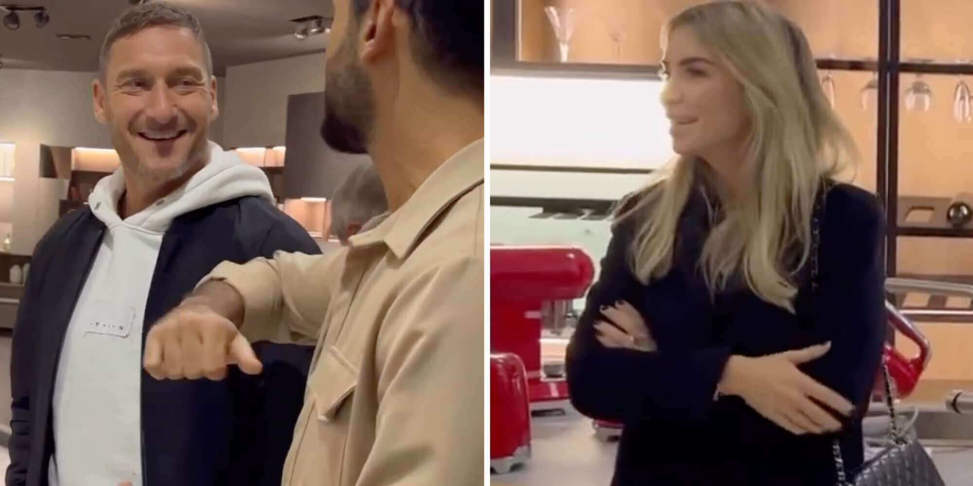 Totti e Noemi arredano la casa di Roma Nord. E imitano Spalletti