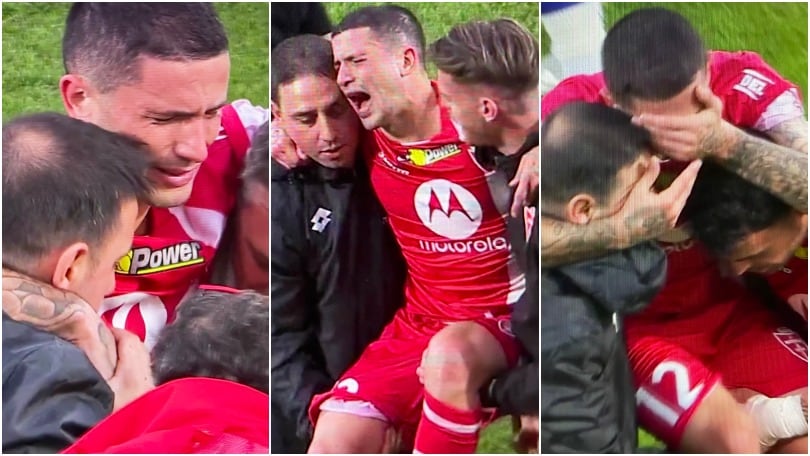 Sensi, infortunio shock: portato fuori a braccia dai compagni