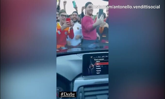 Roma-Lazio: super accoglienza per Venditti