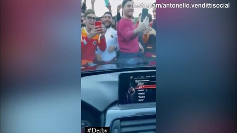 Roma-Lazio: super accoglienza per Venditti