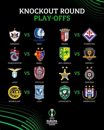 Sorteggi Conference League: Lazio-Cluj e Fiorentina-Sporting Braga