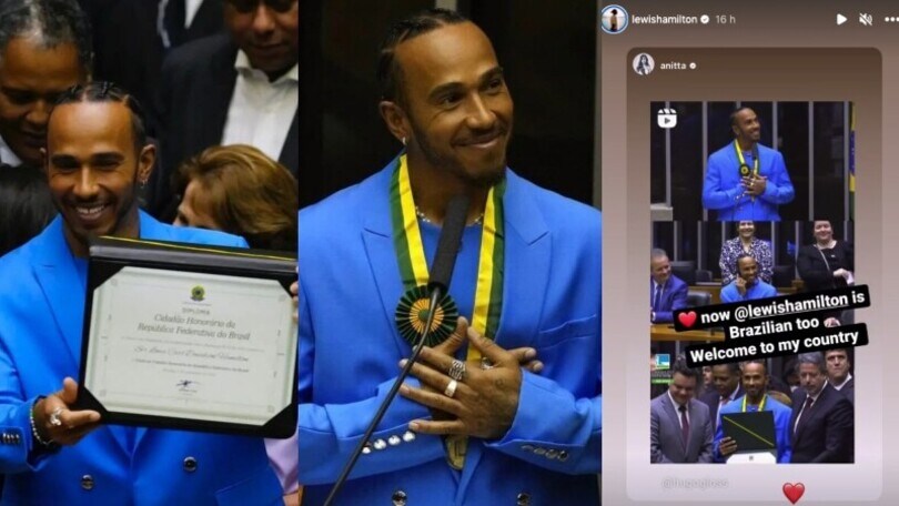 Hamilton, da cavaliere inglese a cittadino brasiliano: che cerimonia a Brasilia!