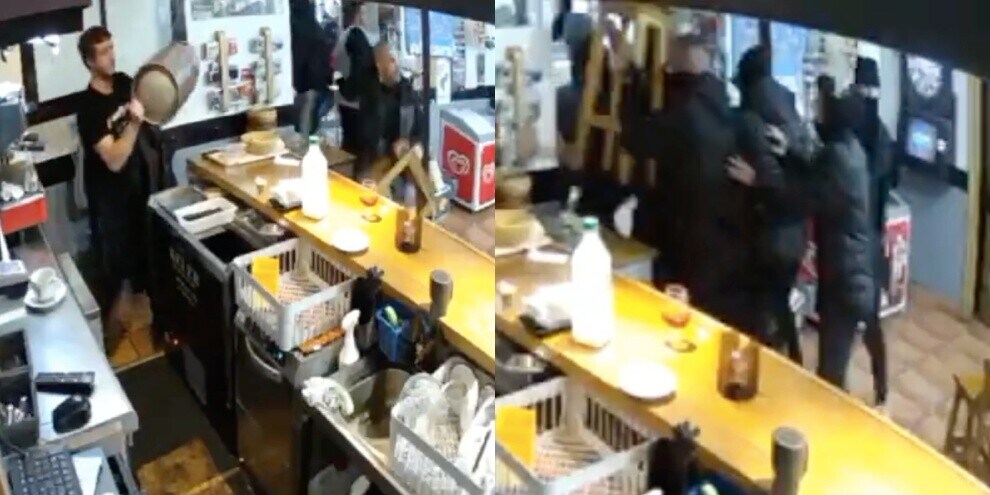 Ultras del Barcellona distruggono un bar